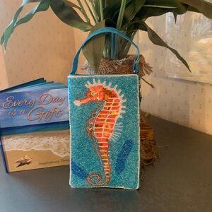 Bamboo Traders, NEW NEVER CARRIED, Ocean beaded cell phone bag or wristlet.